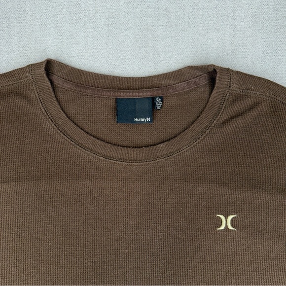 Lot Of 2 Y2K Volcom Hurley Shirts Mens XL Long Sleeve Waffle Weave Knit Thermal - Picture 3 of 14